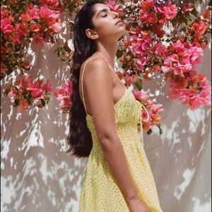 Urban Outfitters Reina Semi-Sheer Maxi Dress